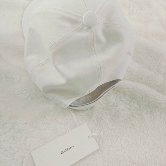 New Vince Embroidered White Adjustable Velcro Strap Baseball Cap One Size - Picture 4 of 6